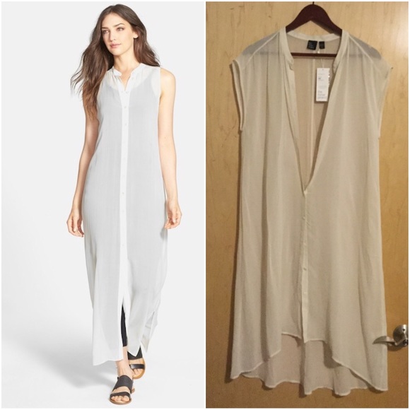 Eileen Fisher The Fisher Project Silk Shirtdress - Picture 2 of 7